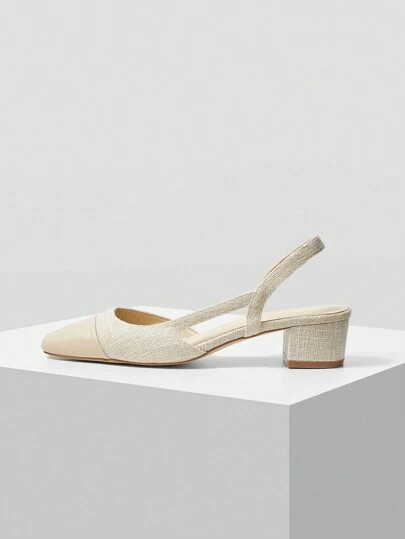 MOTF PREMIUM WOMEN'S COMFORTABLE HIGH-HEEL SHOES WITH ROUND TOE AND LOW HEEL VACATION SHOES SUMME... | SHEIN