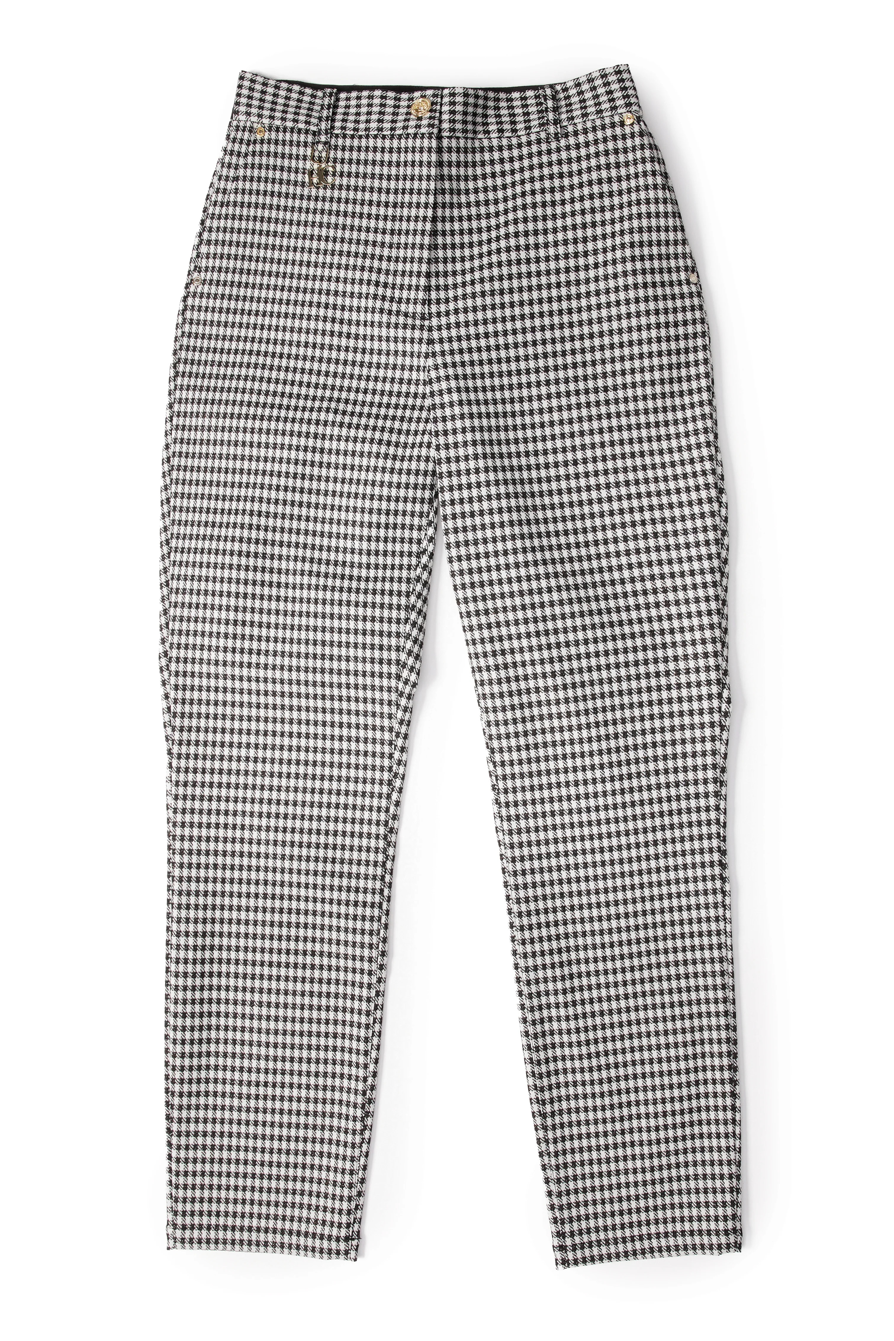 Charlton Trousers (Houndstooth Gold) | Holland Cooper