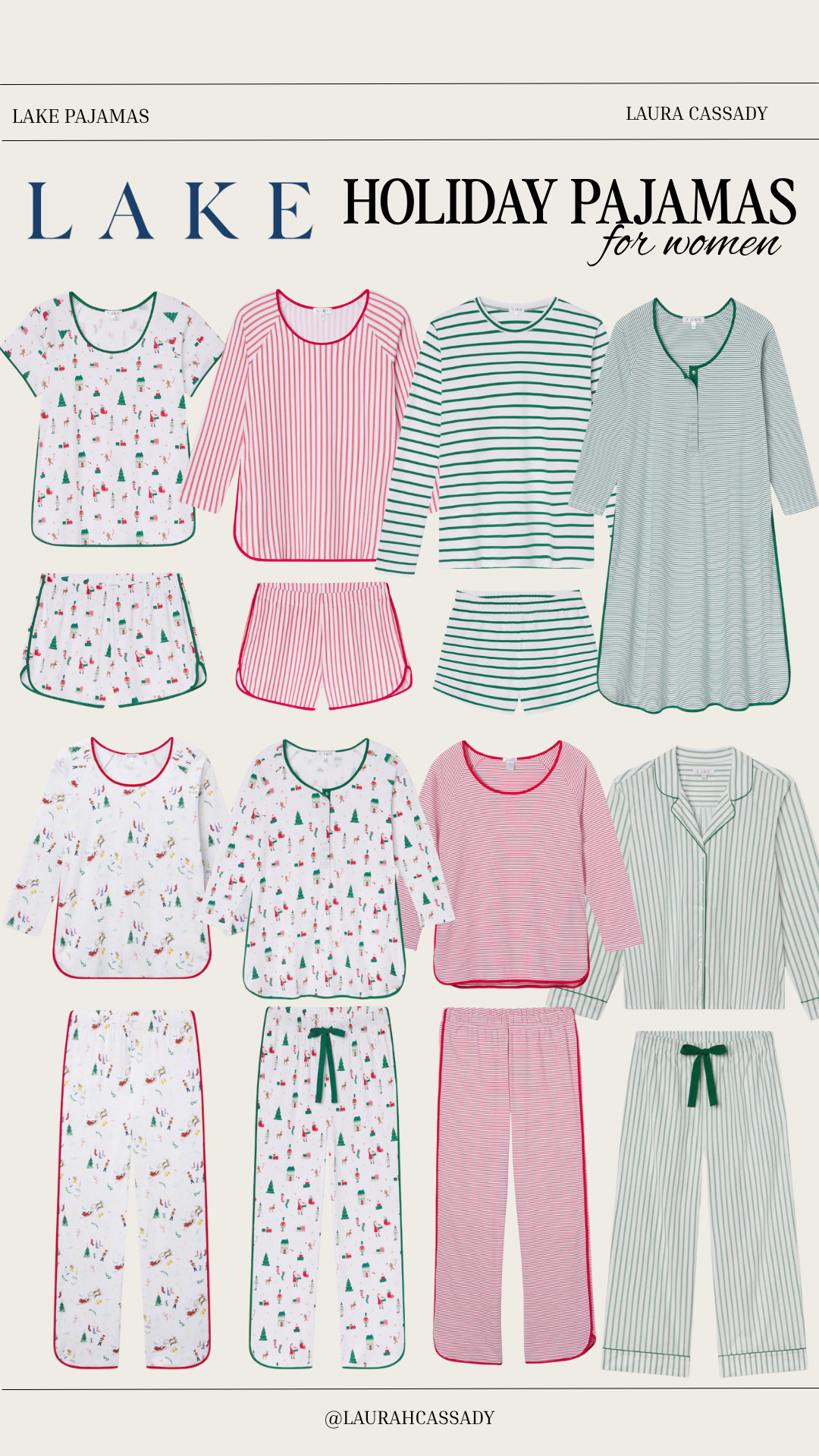 Cozy season is here 🎄✨ These holiday pajamas are perfect for lounging, gift giving, or matching family photos. Soft fabrics, festive prints, and timeless stripes you’ll reach for all winter long. 

 #HolidayPajamas #CozySeason #WinterStyle #SleepwearGoals #HolidayReady #GiftGuideForHer #MatchingPJs #FestiveFavorites #CozyVibes #LTKHoliday #LTKHoliday #LTKSeasonal #LTKStyleTip
