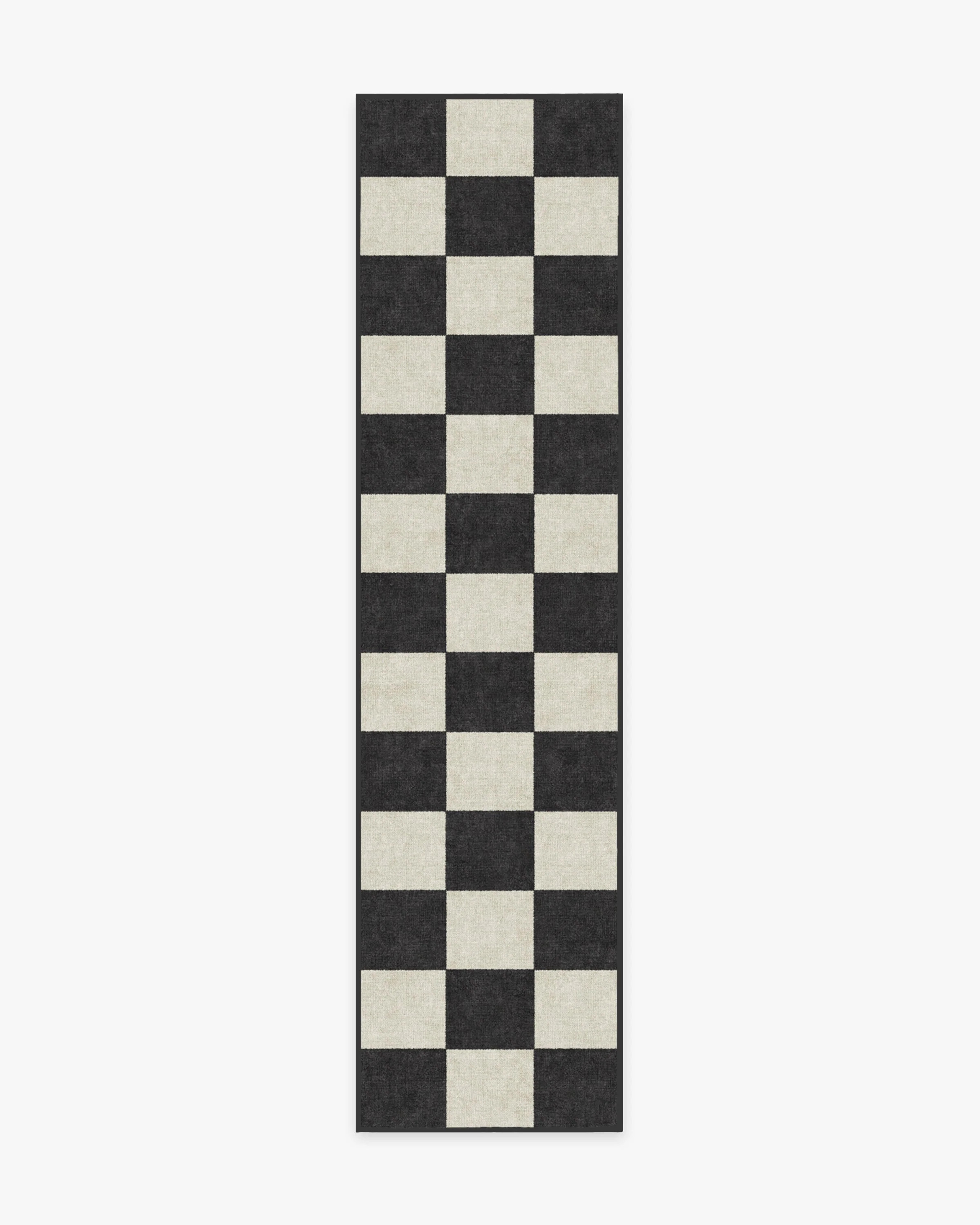 Jaque Checkered Black Rug | Ruggable