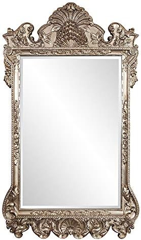Howard Elliott Marquette Antique Oversized Mirror, Leaning Wall Ornate Mirror, Full Length, Silver L | Amazon (US)
