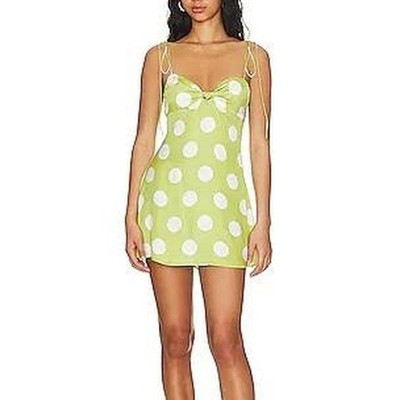 Revolve For Love and Lemons Adira Mini Dress in Green FOR LOVE & LEMONS XS | eBay US
