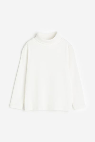 Turtleneck Top - White - Kids | H&M US | H&M (US + CA)