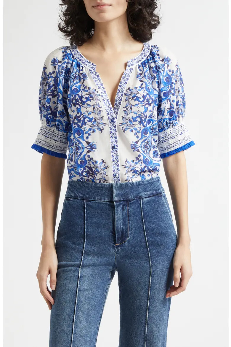 Thalia Floral Print Top (Women) | Nordstrom | Nordstrom