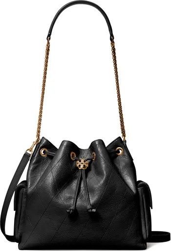 Charlie Quilted Leather Drawstring Shoulder Bag | Nordstrom