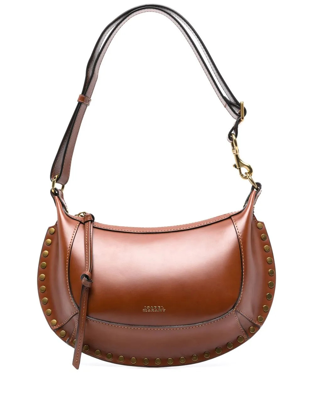 The DetailsISABEL MARANTOskan Moon shoulder bagImportedHighlightscognac brown calf leather gold-t... | Farfetch Global