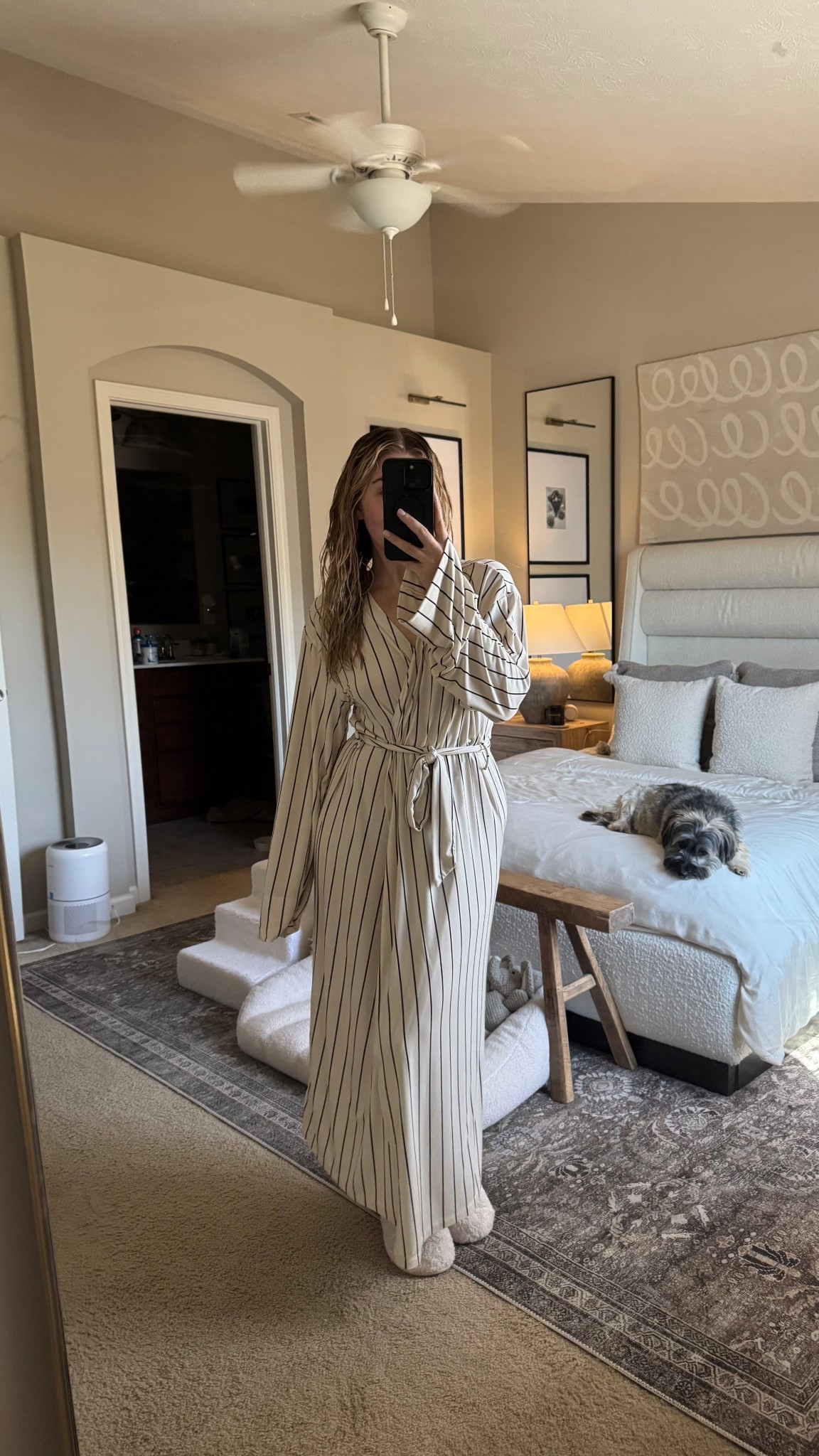 New robe from WeWoreWhat! ☁️ seriously cannot get over how soft [and breathable!!!] it is. I got this for my eczema skin after the shower. 10/10 hope they get it in more colors!! 

#LTKHome #LTKBeauty #LTKStyleTip