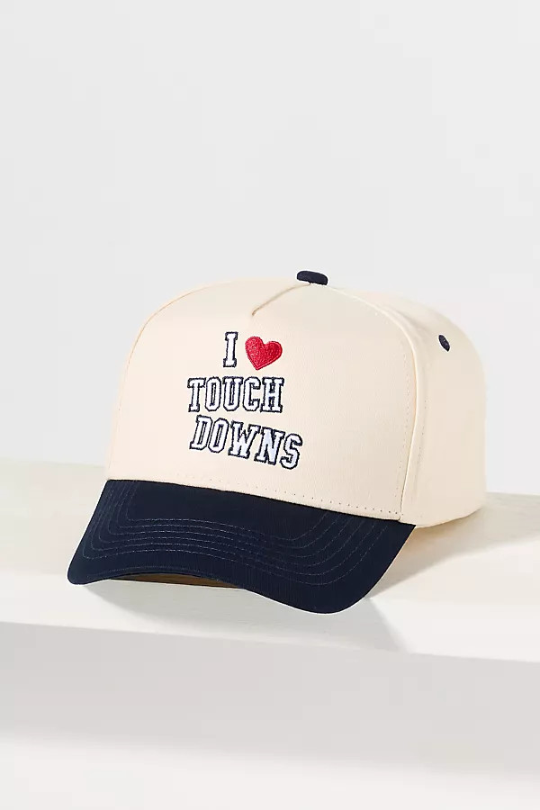 Kenz Kustomz I Heart Touchdowns Trucker Hat | Anthropologie (US)