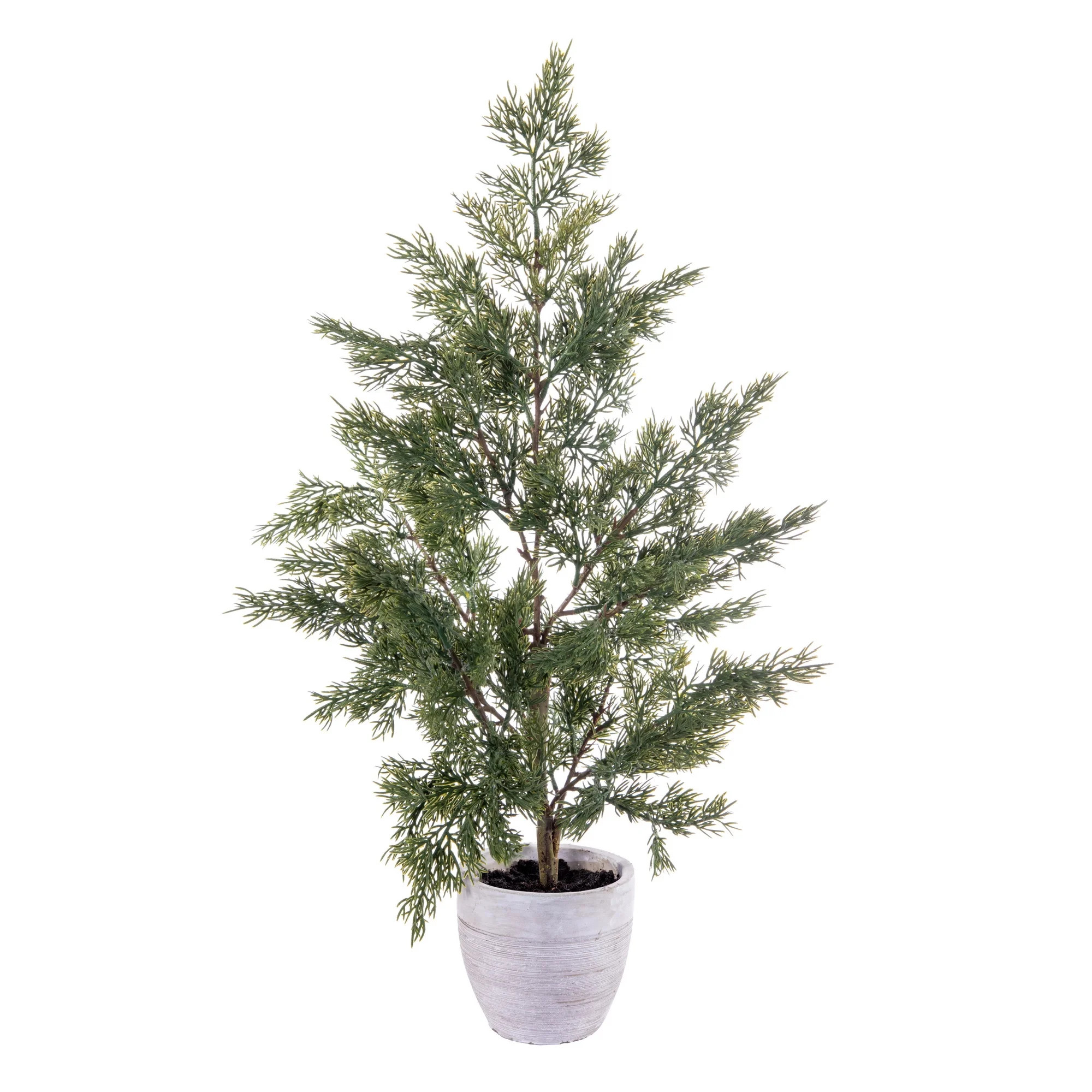 Vickerman 24" Artificial Green Cypress Sapling Potted. | Walmart (US)