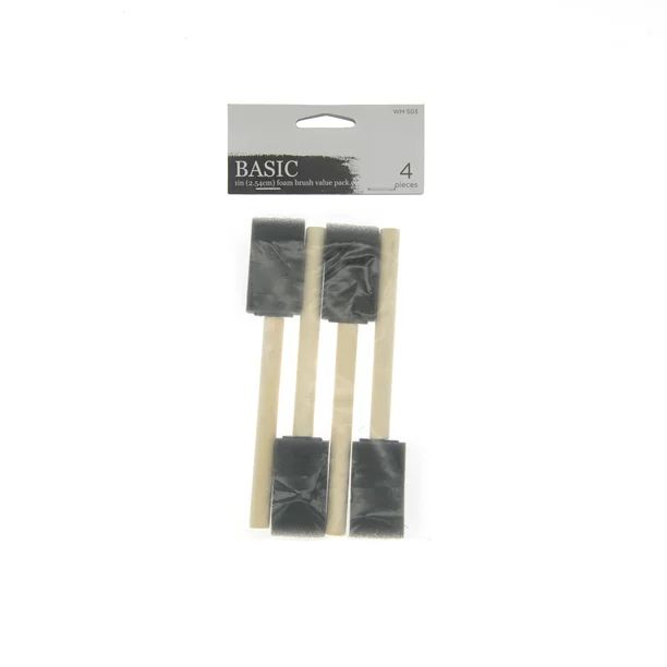 Unbranded Art Brush Set, 1" Foam Brush 4pcs Pack, Craft Brushes - Zhejiang G&F | Walmart (US)