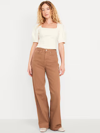 Extra High-Waisted Wide-Leg Jeans | Old Navy (US)