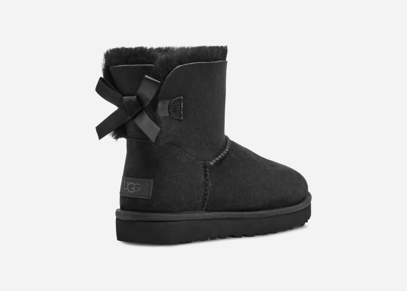UGG® Women's Mini Bailey Bow II Water-Resistant Boot in Black/, Size 9 | UGG (US)