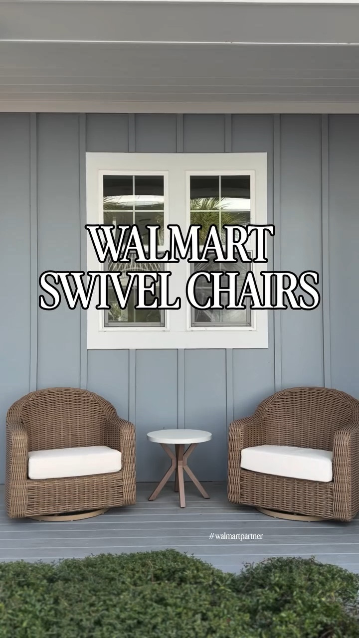 Follow @pleasantlybuilt and comment “shop” for the links!

I think I officially hit the jackpot with these swivel chairs. They have such a high end look without the high end price tag.

First of all, they were so easy to put together. I literally just snapped the bottom piece on and they were good to go. They come with a cushion and a removable cover, which I love.

My husband and I both keep saying how impressed we are with the quality. They’re honestly so good… and you will not believe the price.

#WalmartFinds
#WalmartHome
#WalmartFurniture
#Walmartpartner