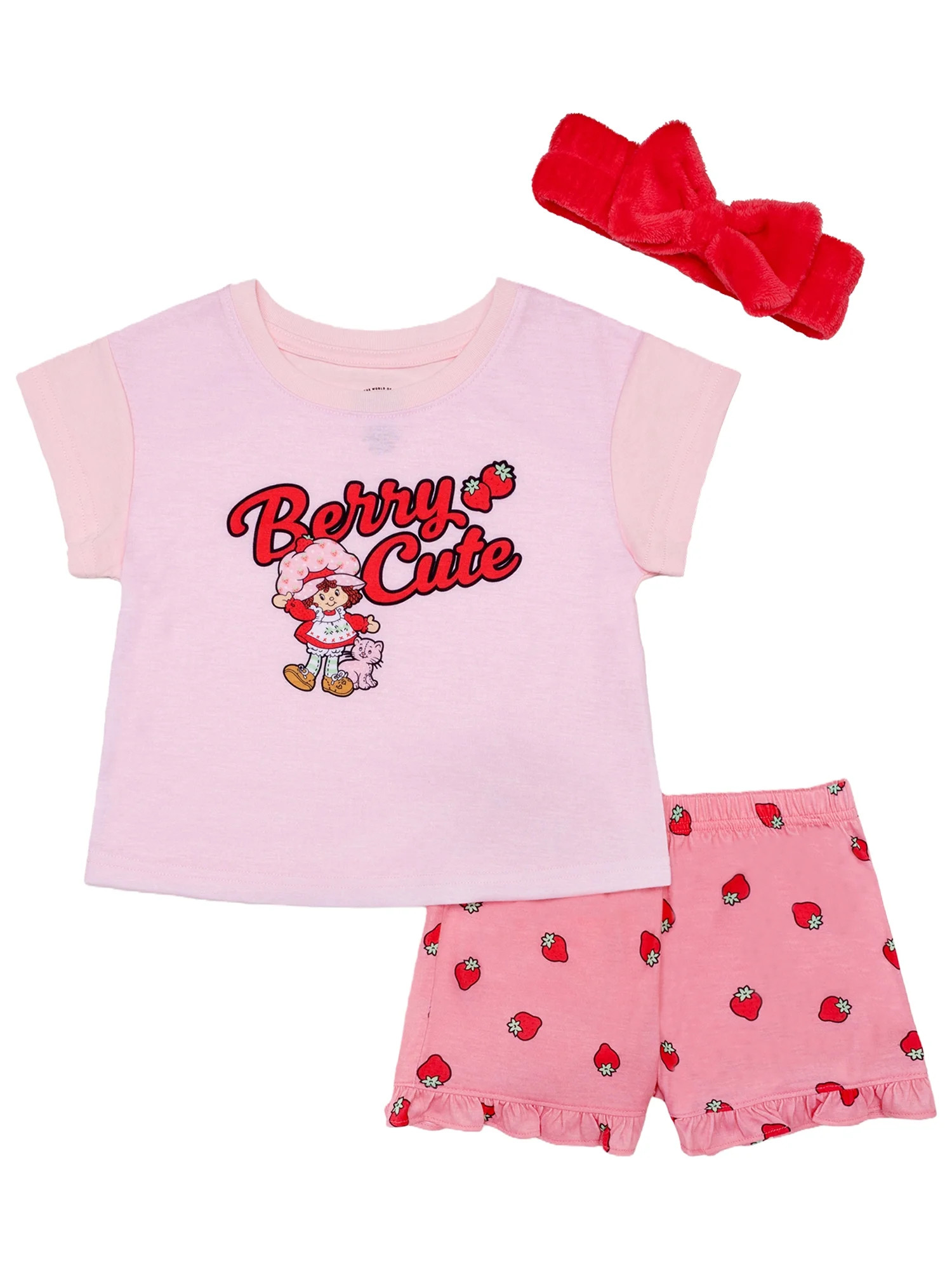 The Rolling Stone Tween 2- Piece Short Sleeve Top and Shorts Pajama Set with Spa Headband, Sizes ... | Walmart (US)