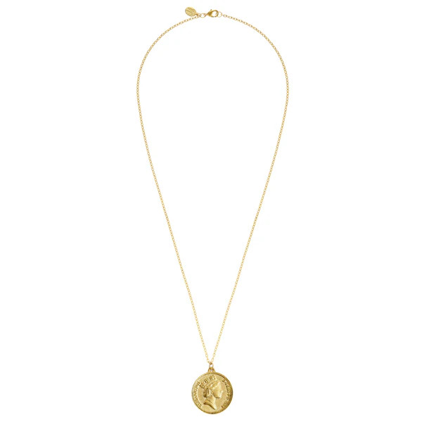 Queen Elizabeth Coin Long Necklace | Susan Shaw