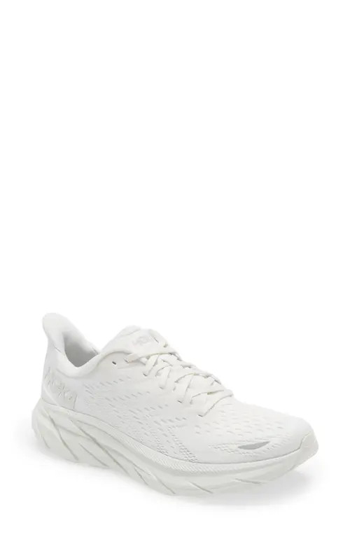 HOKA Clifton 8 Running Shoe in White at Nordstrom, Size 6.5 | Nordstrom