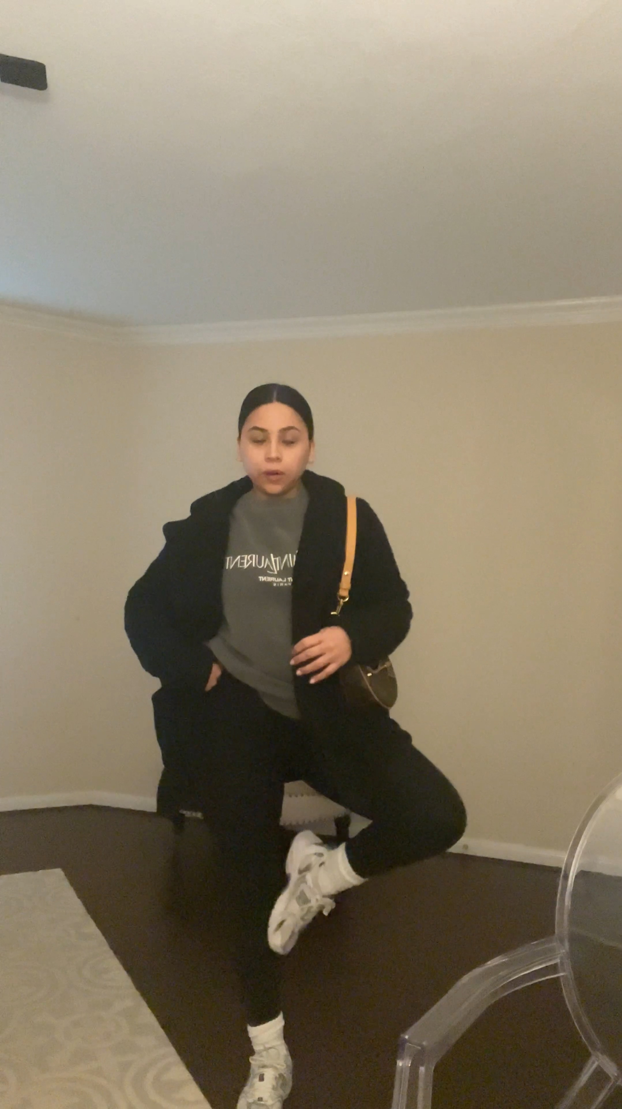 Cold day comfy outfit 
Leggings: small
Sweatshirt: old, linked similar 
Black teddy coat: small 
New balance 530 sneakers: 4.5 men 
White slouchy socks
Louis Vuitton loop monogram 

#LTKStyleTip #LTKFindsUnder100 #LTKPetite