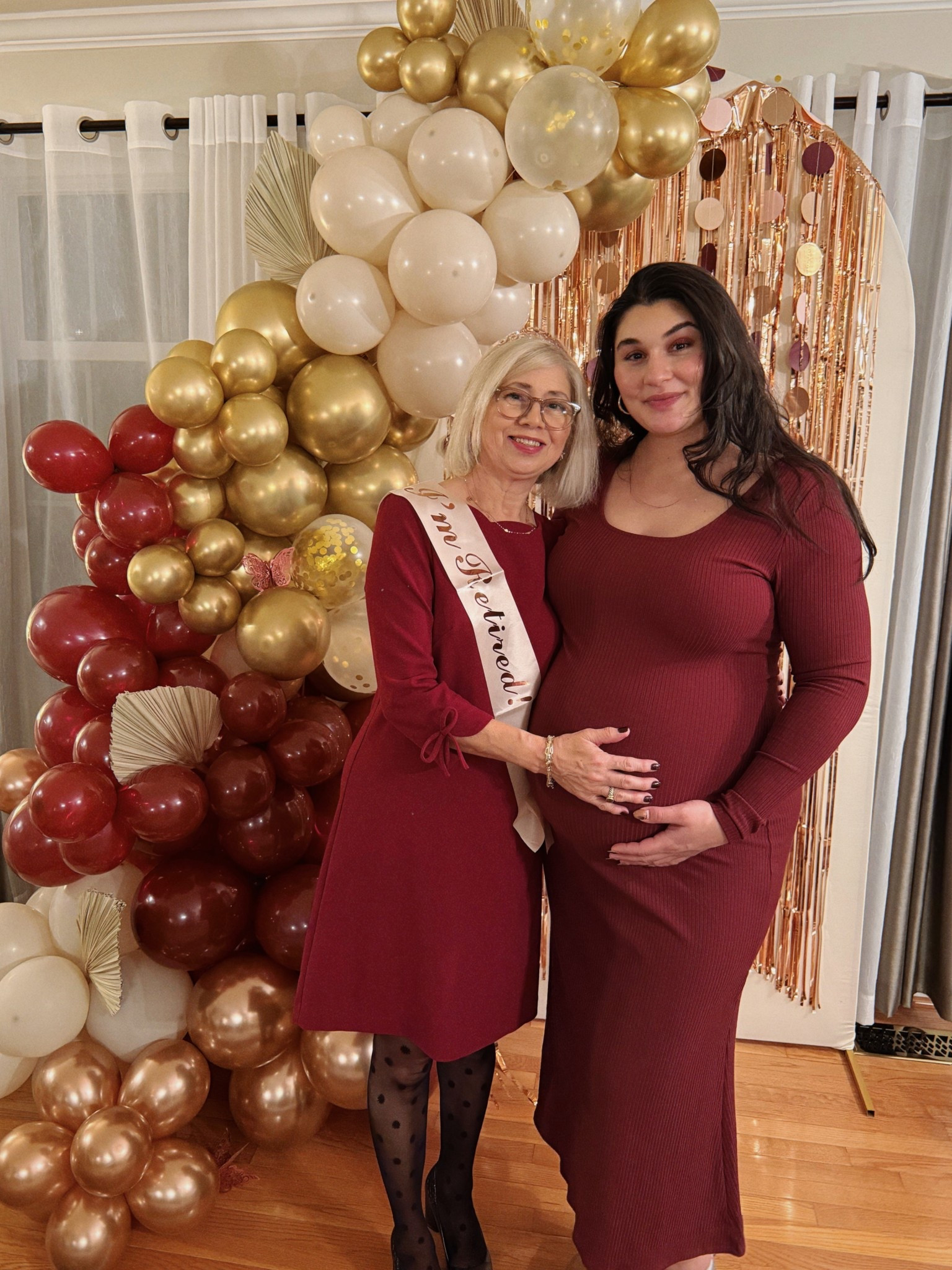 Stretchy non maternity dress size L under $40
Maternity outfits 
3rd trimester outfit
Burgundy dress 
Would make a cute holiday dress! 

#LTKFindsUnder50 #LTKHoliday #LTKBump