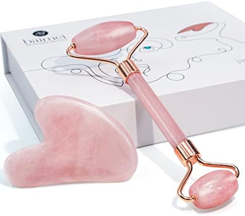 Jade Roller & Gua Sha, Face Roller, Facial Beauty Roller Skin Care Tools, BAIMEI Rose Quartz Mass... | Amazon (US)