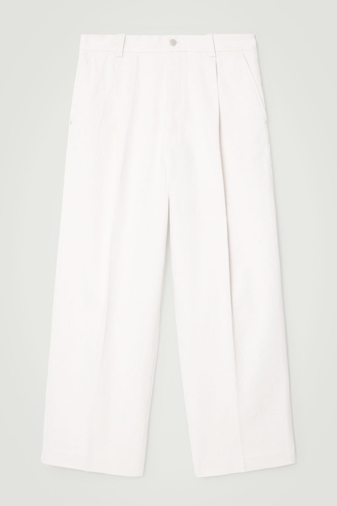 PLEATED WIDE-LEG DENIM PANTS | COS (US)