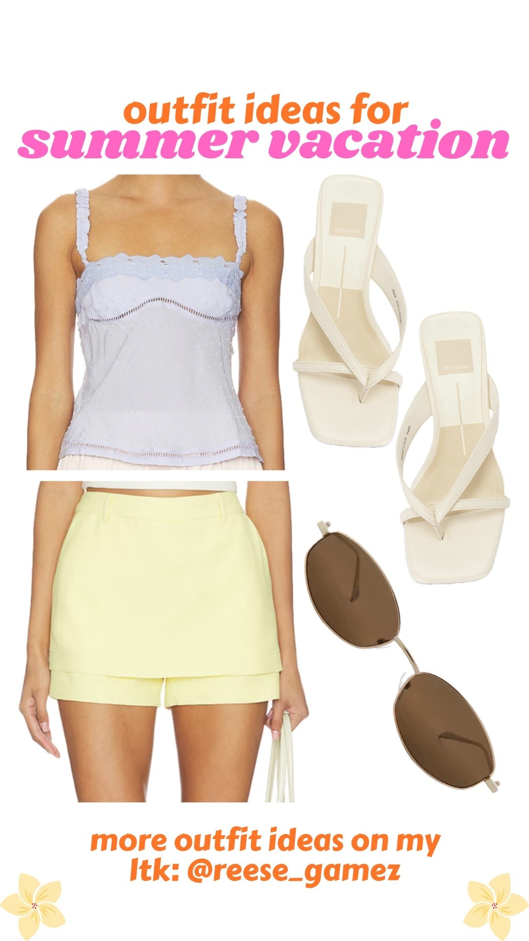 outfits for summer vacation 🩷 tank top, cute top, cute shorts, beach shorts, beach top, sandals, flip flops, sunglasses, vacation outfit, resort outfit, beach outfit

#LTKootd #LTKSeasonal #LTKTravel