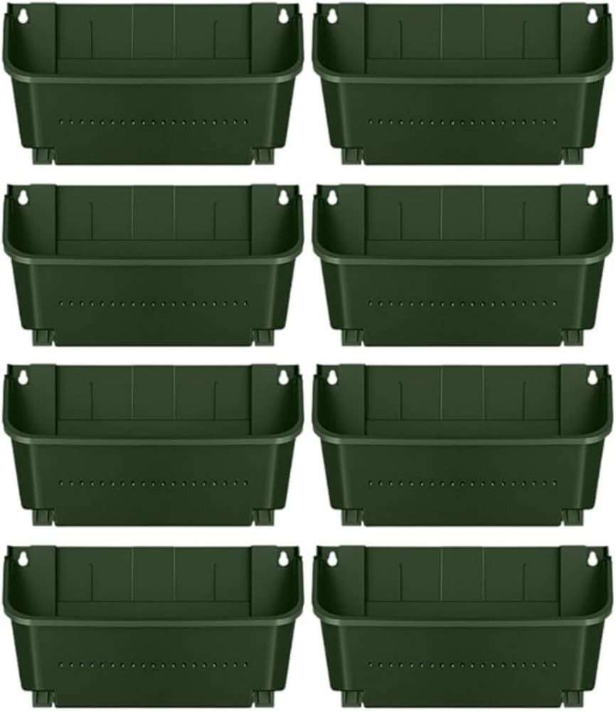 Vertical Garden Planter - 8 Pack, 13 inch Wall Mounted Planter for Patio Outdoor Decor, Home Gree... | Amazon (US)