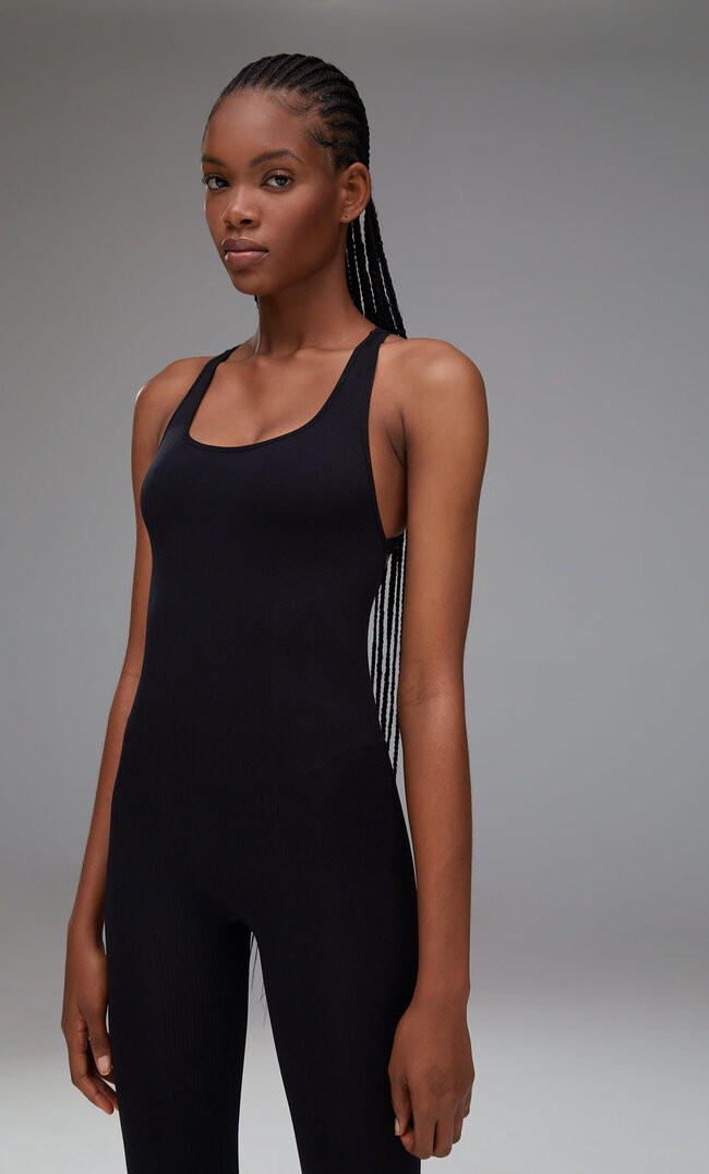 Seamless sporty jumpsuit - Women's fashion | Stradivarius United Kingdom | Stradivarius (UK)