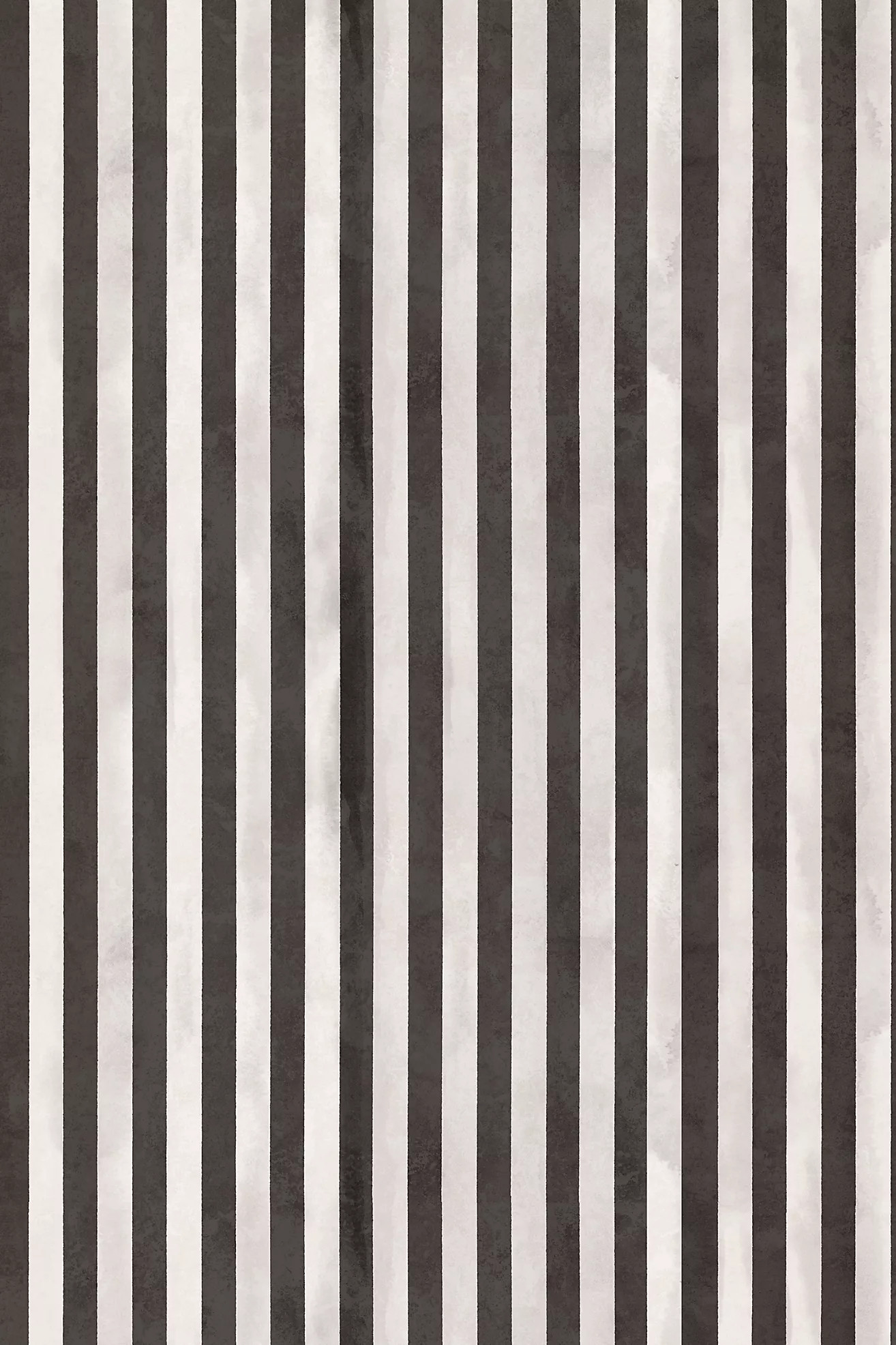 Jeremiah Brent Timeless Ticking Black and White Striped Peel-and-Stick Wallpaper | Anthropologie (US)