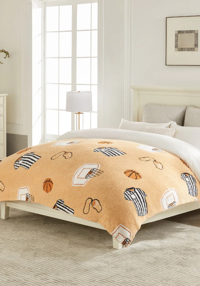 Basketball Graphics Buttery Blanket | The Styled Collection