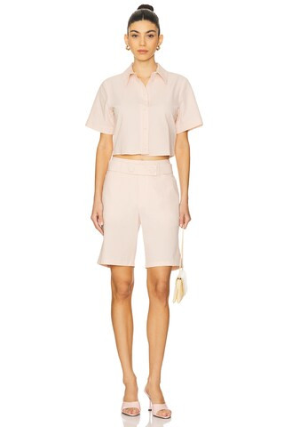 FRAME The Seersucker Shirt in Azalea Multi from Revolve.com | Revolve Clothing (Global)