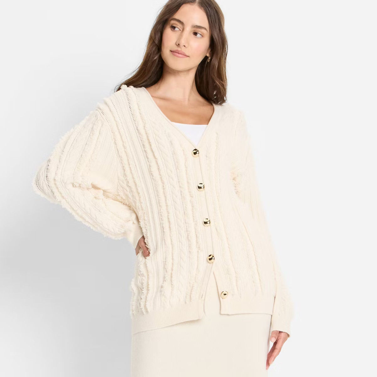Women's Relaxed Cardigan Sweater - Future Collective | Target