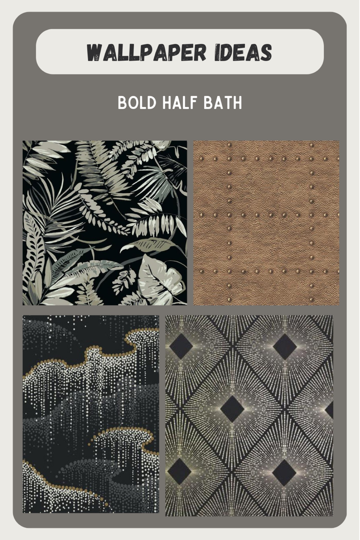 Bold wallpaper prints for an impactful half bath!

#LTKhome