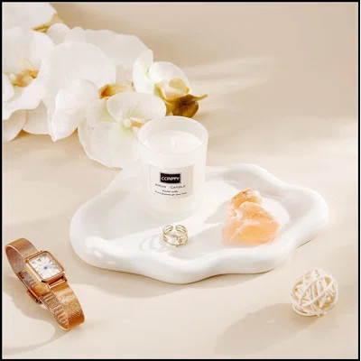 Ceramic Cloud-Shaped Jewelry Tray, Versatile Organizer for Rings, Trinkets, and Essentials, Elegant White Decorative Dish, Medium Size | Wayfair North America