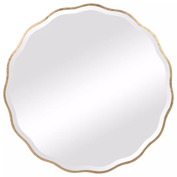 Aneta Gold Round Mirror | Scout & Nimble