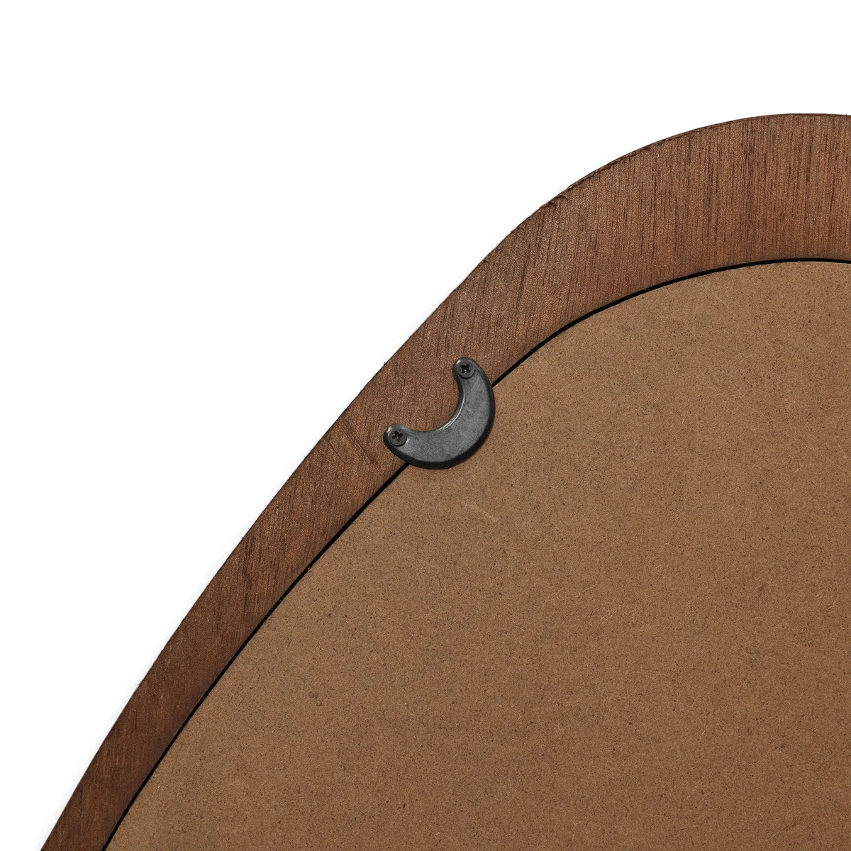 Brown Wood Frame Irregular Decorative Wall Mirror | Wayfair North America