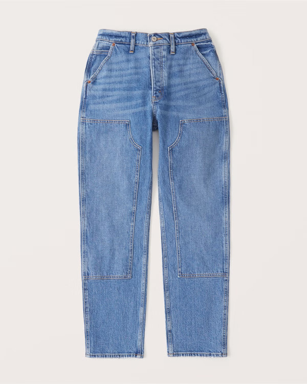 Curve Love High Rise Carpenter Dad Jean | Abercrombie & Fitch (US)