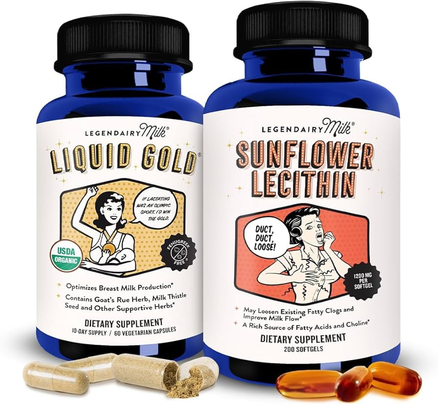 Legendairy Milk Liquid Gold + Sunflower Lecithin Lactation Supplement for Milk Supply Increase an... | Amazon (US)