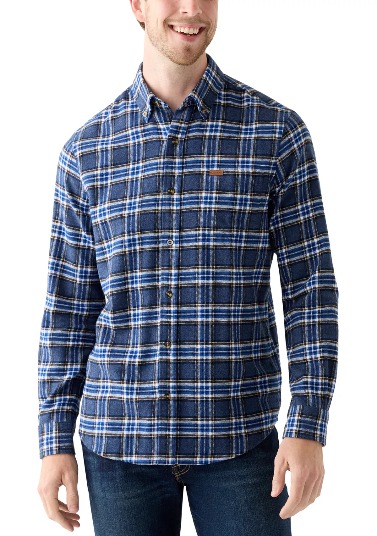 LANDS' ENDMen's Lakeside Flannel Shirt | Belk