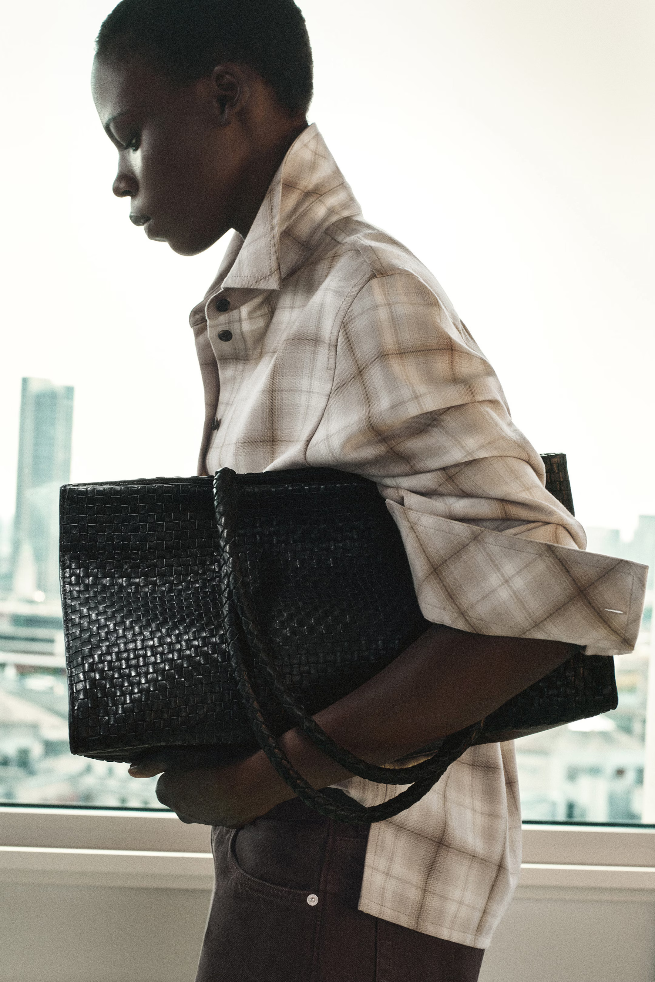 GALLERY HANDGEFLOCHTENE TOTE BAG - LEDER - SCHWARZ | COS DE | COS (EU)