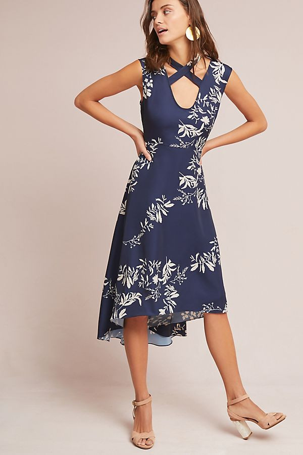 Twilight Floral Petite Dress | Anthropologie (US)