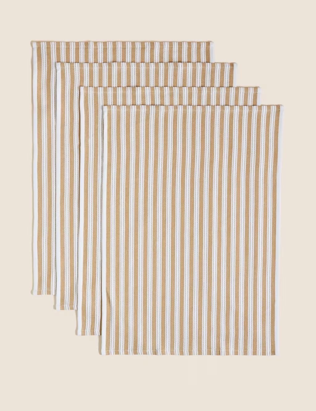 Set of 4 Cotton Rich Basket Weave Tea Towels | Marks & Spencer (UK)