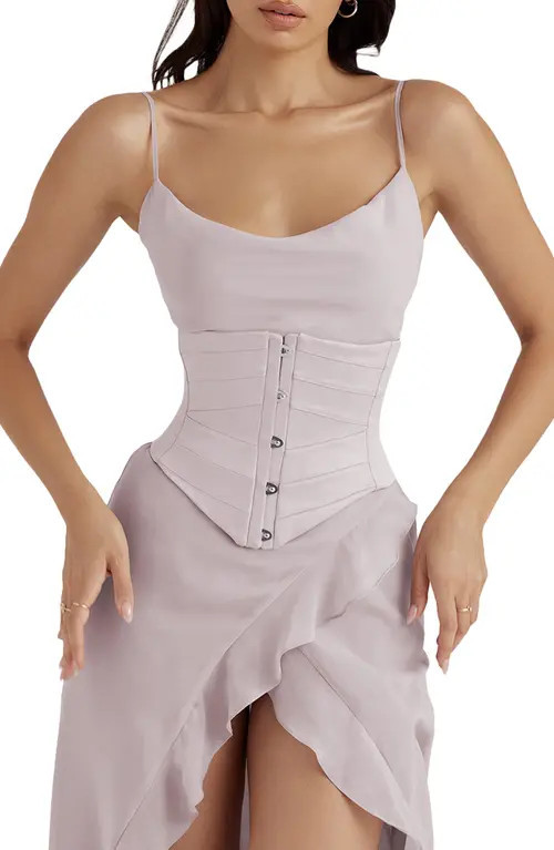 HOUSE OF CB Underbust Corset in Grey at Nordstrom, Size Medium | Nordstrom