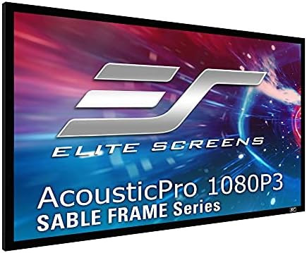 Elite Screens Sable Frame AcousticPro1080P3 Series, 100-inch Diagonal 16:9, Sound Transparent Perfor | Amazon (US)
