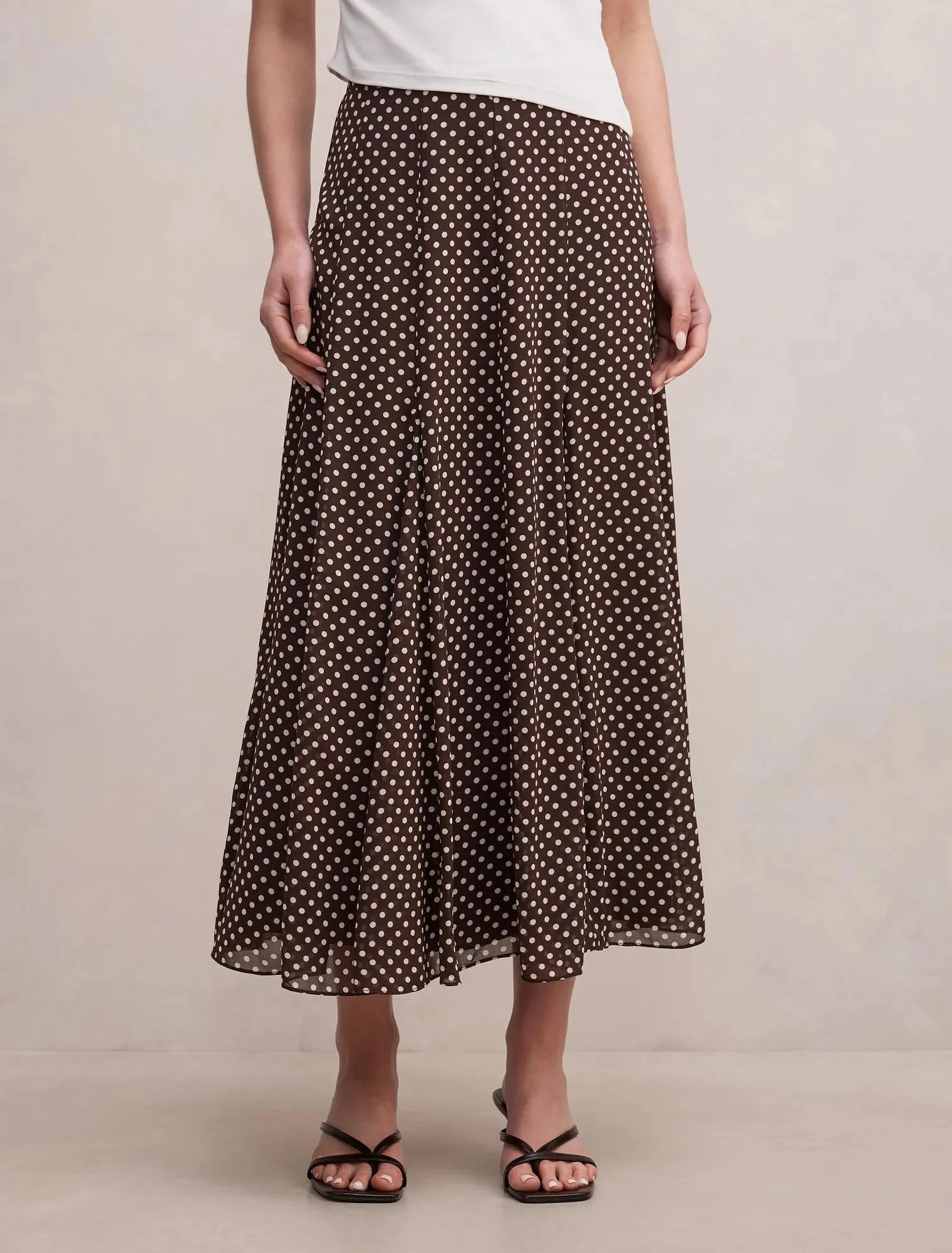 Allison Godet Midi Skirt Tilbury Spot | Ever New (CA)