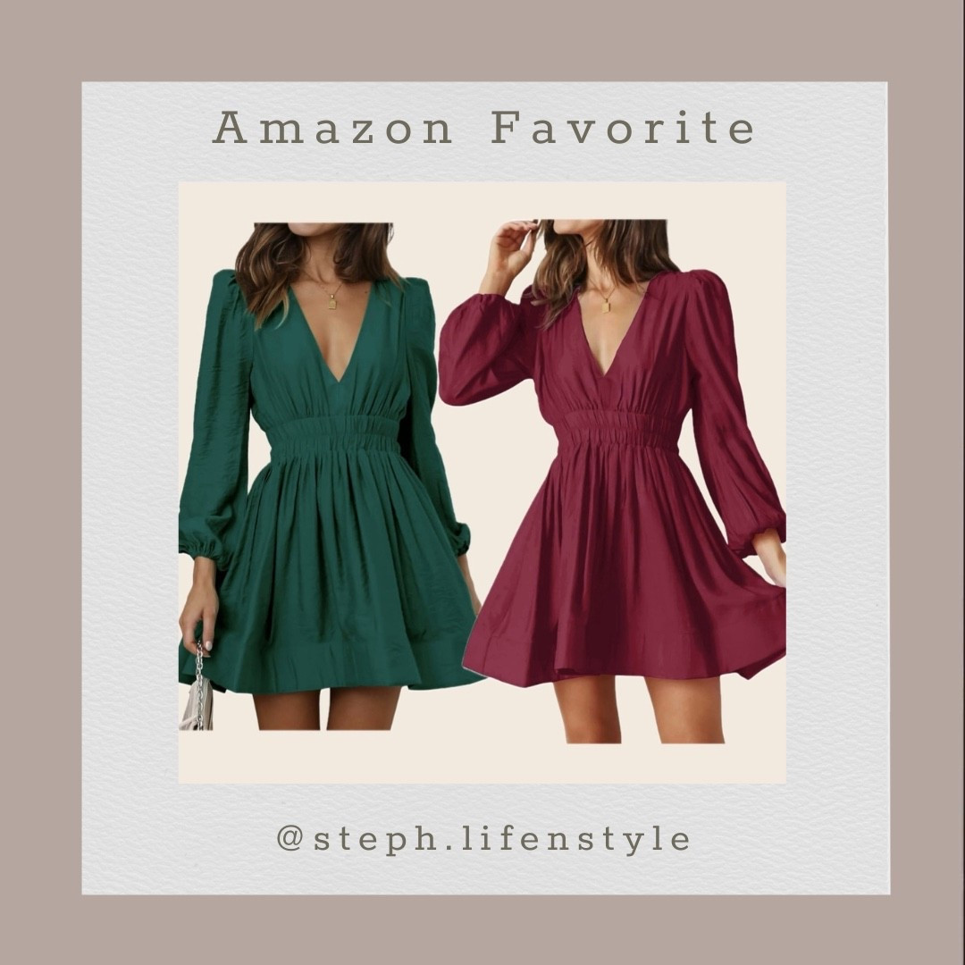 Christmas party dress!!! 🎄
So pretty! Long sleeve V neck high waist! Perfect for a holiday party! ♥️♥️
#amazon #longsleevedress #vneckdress #holidayoutfitwomens #christmasoutfitwomen #holidaypartyoutfit #christmaspartyoutfit #prettydress #christmas #womensdress #like #comment #save #share #follow 

#LTKHoliday #LTKFindsUnder50