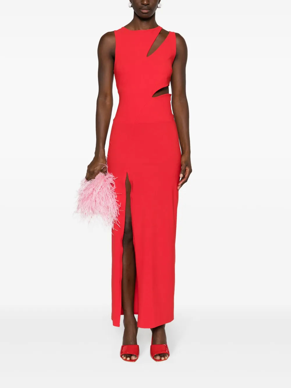 robe asymétrique à détails de découpes | Farfetch Global