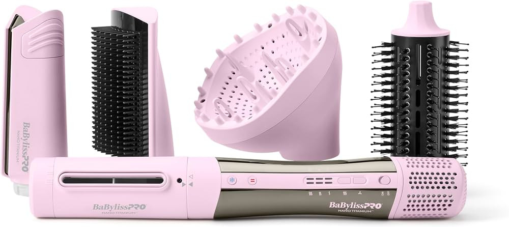 StyleSwitch Ionic Multi-Styler, Air Styler and Hair Dryer, Lightweight Hot Air Brush with 5 Attac... | Amazon (US)