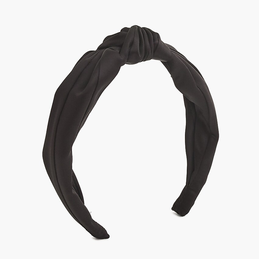 Satin turban knot headband | J. Crew US