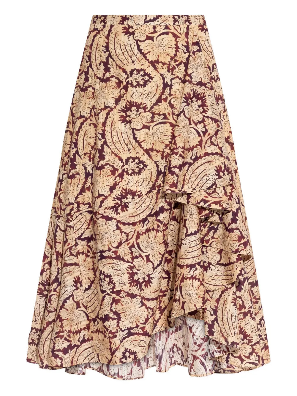 Ulla Johnson floral-print asymmetric skirt - Neutrals | Farfetch Global