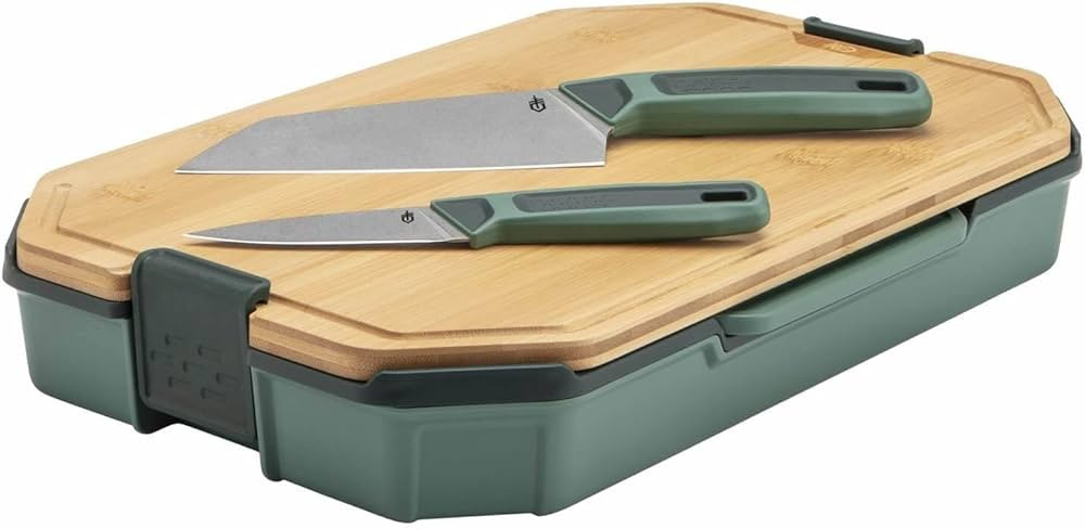 Gerber Gear ComplEAT Cutting Board Set - Cutting Board Kit with Polypropylene & Bamboo Cutting Bo... | Amazon (US)